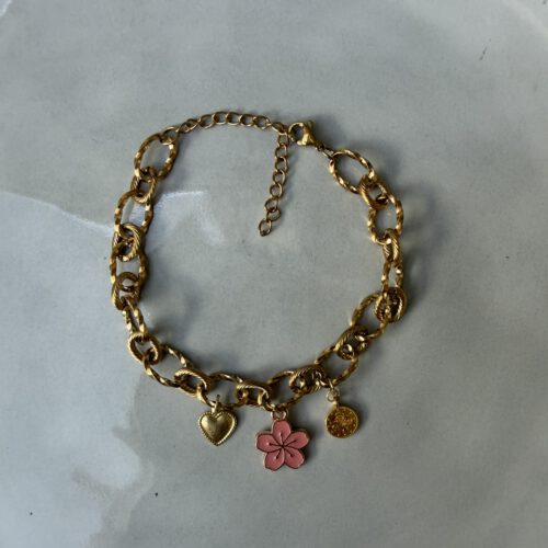 Bedelarmband goud (15)