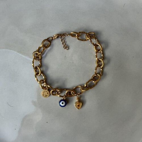 Bedelarmband goud (18)