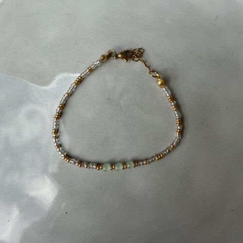 3 Beads Kralen Armband groen