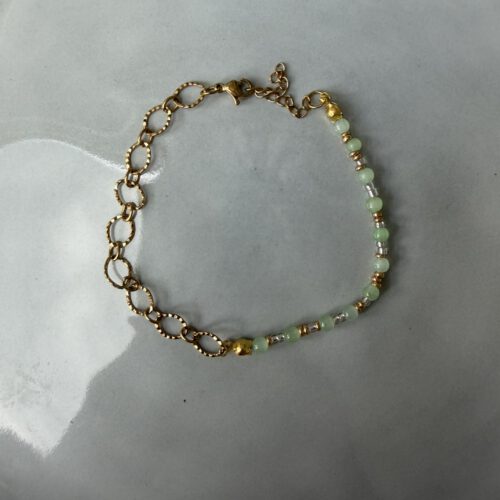 50/50 Beads Armband groen