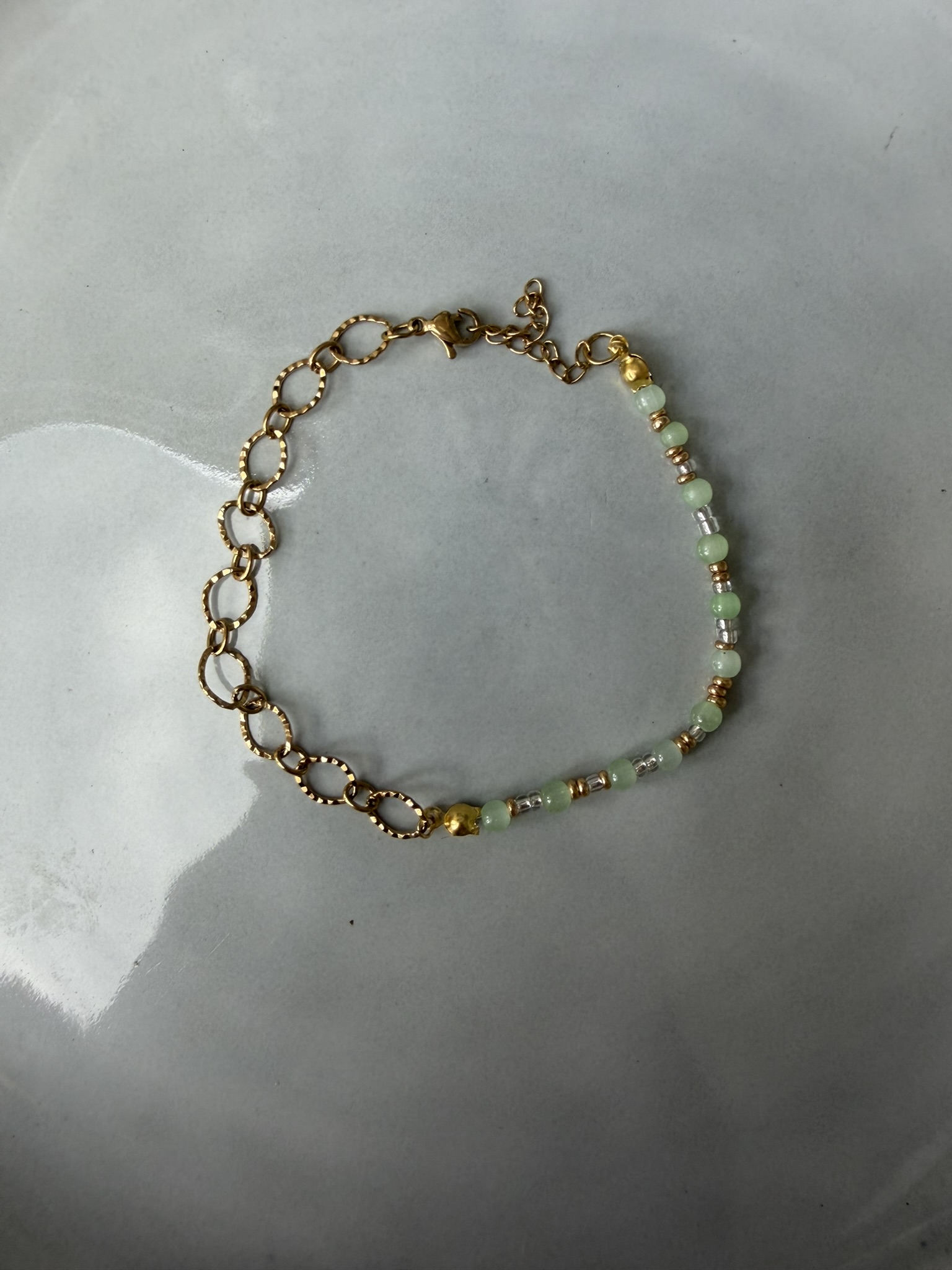 50/50 Beads Armband groen