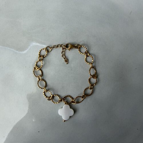 Chunky Klaver Armband goud