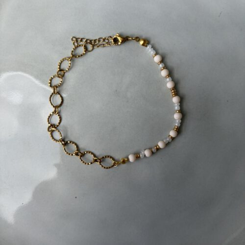 50/50 Beads Armband beige