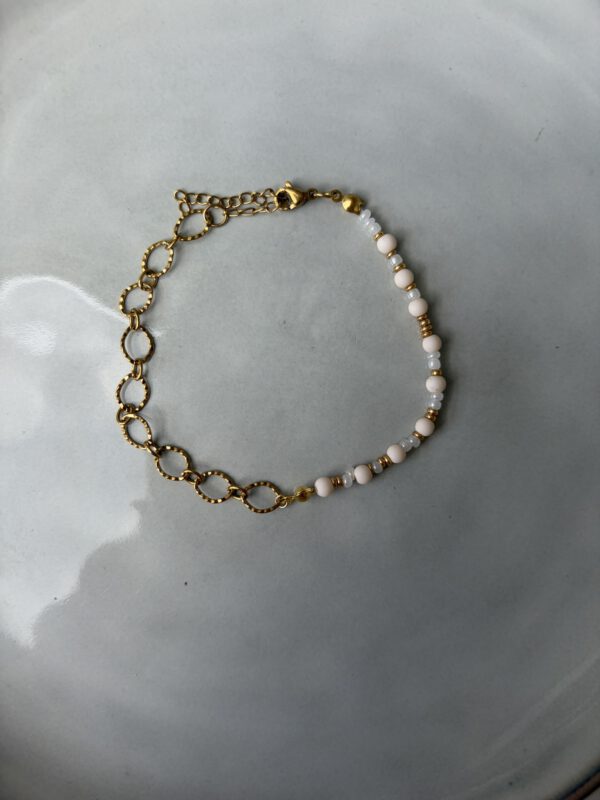 50/50 Beads Armband beige